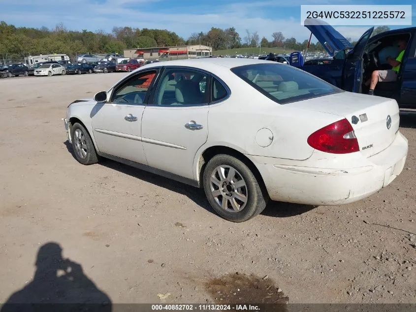 2005 Buick Lacrosse Cx VIN: 2G4WC532251225572 Lot: 40852702