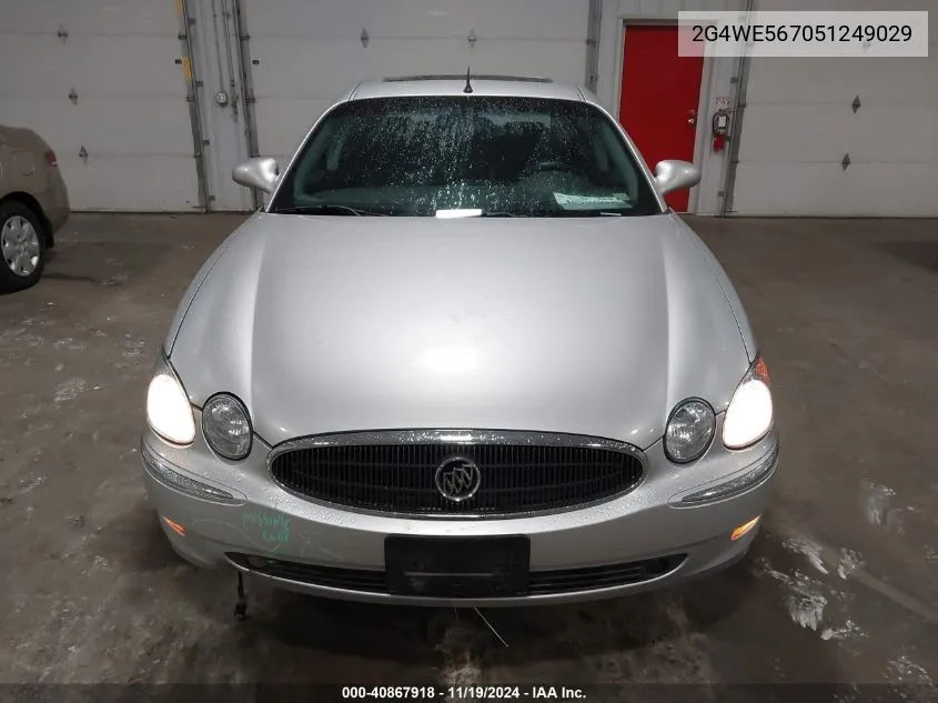 2005 Buick Lacrosse Cxs VIN: 2G4WE567051249029 Lot: 40867918