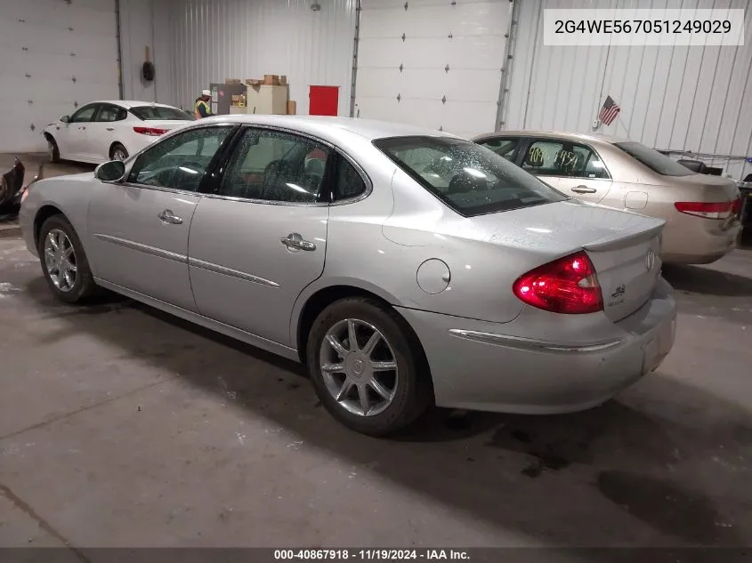 2005 Buick Lacrosse Cxs VIN: 2G4WE567051249029 Lot: 40867918