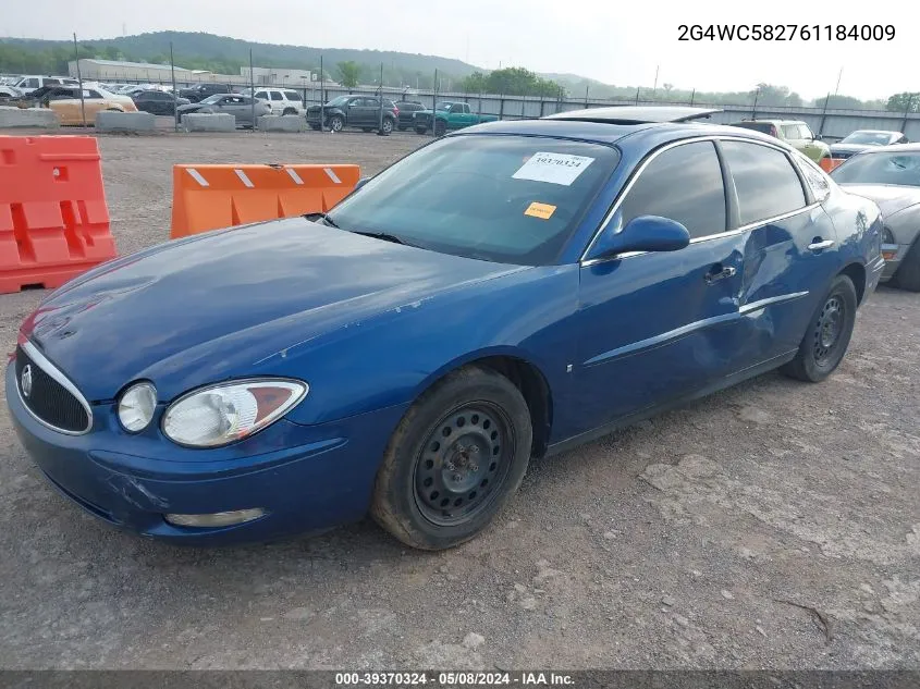 2006 Buick Lacrosse Cx VIN: 2G4WC582761184009 Lot: 39370324