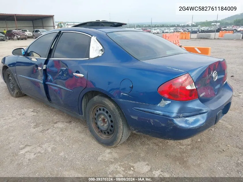 2G4WC582761184009 2006 Buick Lacrosse Cx