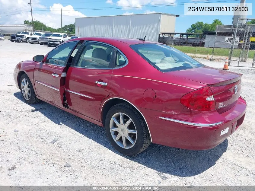 2006 Buick Lacrosse Cxs VIN: 2G4WE587061132503 Lot: 40354983