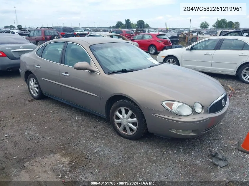 2006 Buick Lacrosse Cx VIN: 2G4WC582261219961 Lot: 40151765