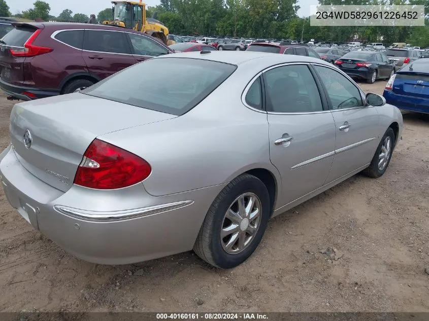 2G4WD582961226452 2006 Buick Lacrosse Cxl