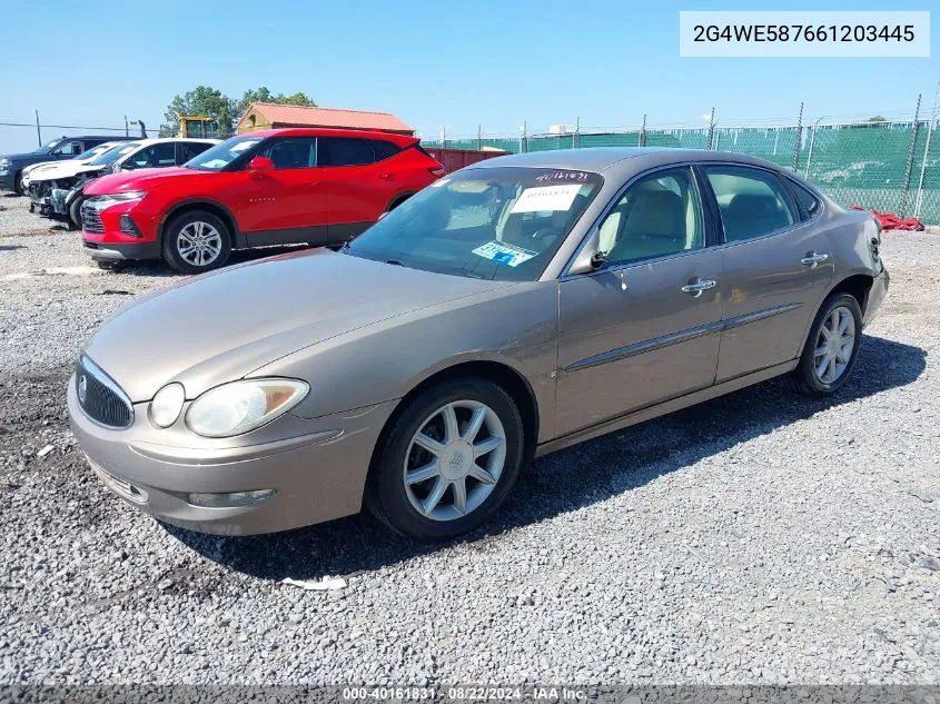 2G4WE587661203445 2006 Buick Lacrosse Cxs