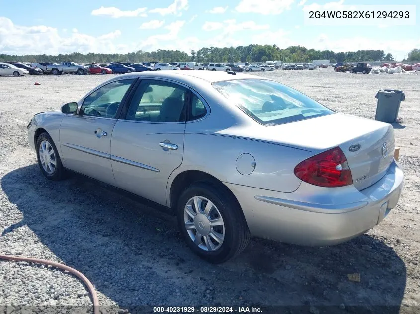 2G4WC582X61294293 2006 Buick Lacrosse Cx