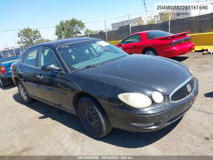 2006 Buick Lacrosse Cx VIN: 2G4WC582261161690 Lot: 40258586