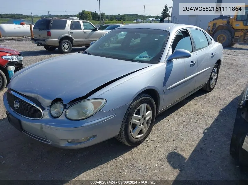 2006 Buick Lacrosse Cx VIN: 2G4WC582161111864 Lot: 40287424