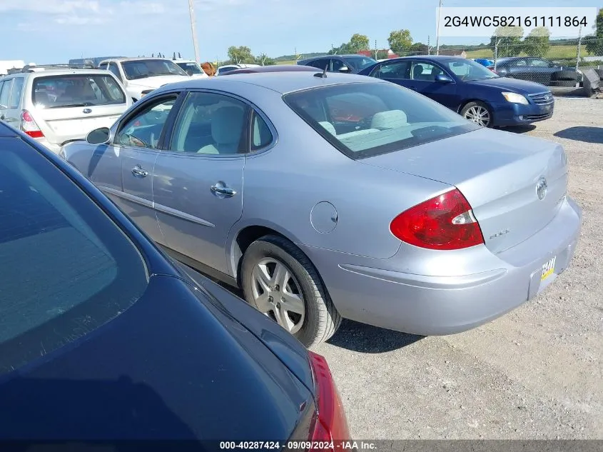 2006 Buick Lacrosse Cx VIN: 2G4WC582161111864 Lot: 40287424