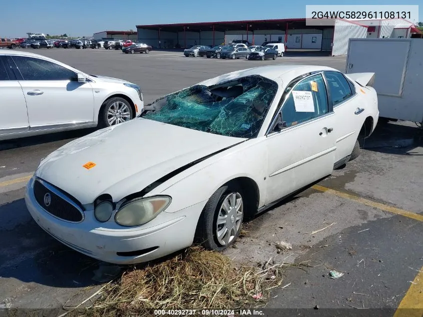 2006 Buick Lacrosse Cx VIN: 2G4WC582961108131 Lot: 40292737