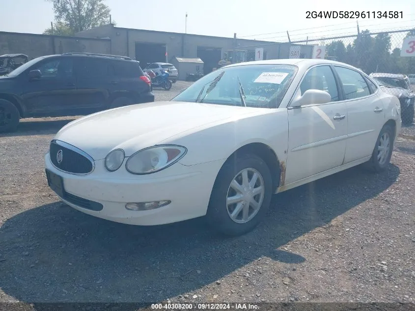 2006 Buick Lacrosse Cxl VIN: 2G4WD582961134581 Lot: 40308200