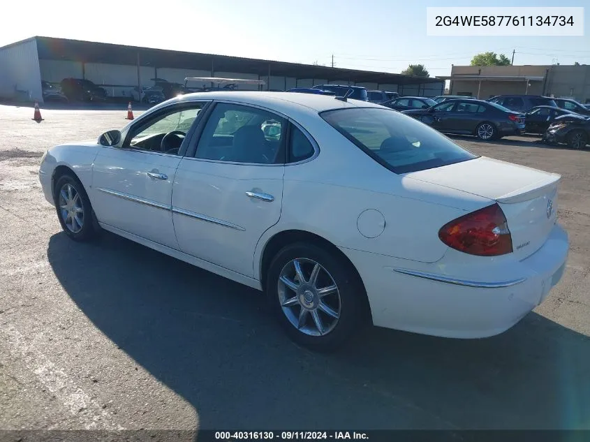 2006 Buick Lacrosse Cxs VIN: 2G4WE587761134734 Lot: 40316130