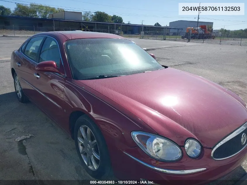 2006 Buick Lacrosse Cxs VIN: 2G4WE587061132503 Lot: 40354983