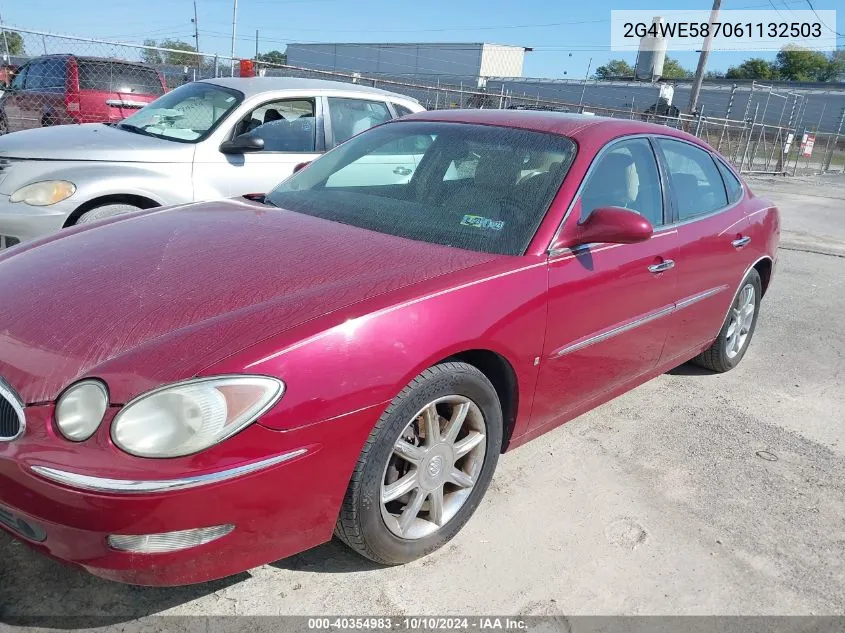 2006 Buick Lacrosse Cxs VIN: 2G4WE587061132503 Lot: 40354983