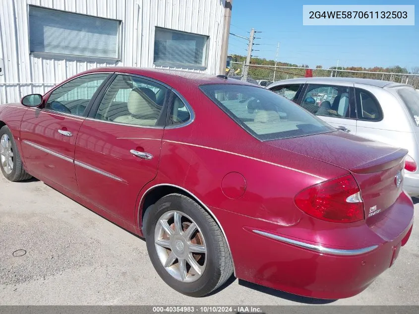 2006 Buick Lacrosse Cxs VIN: 2G4WE587061132503 Lot: 40354983