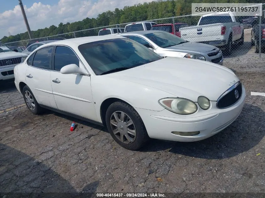 2006 Buick Lacrosse Cx VIN: 2G4WC582761195737 Lot: 40415437