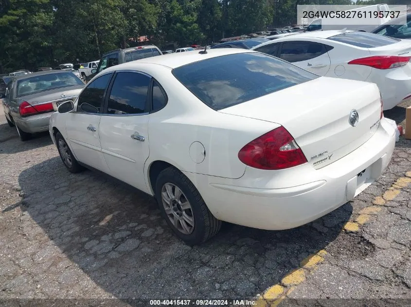 2006 Buick Lacrosse Cx VIN: 2G4WC582761195737 Lot: 40415437