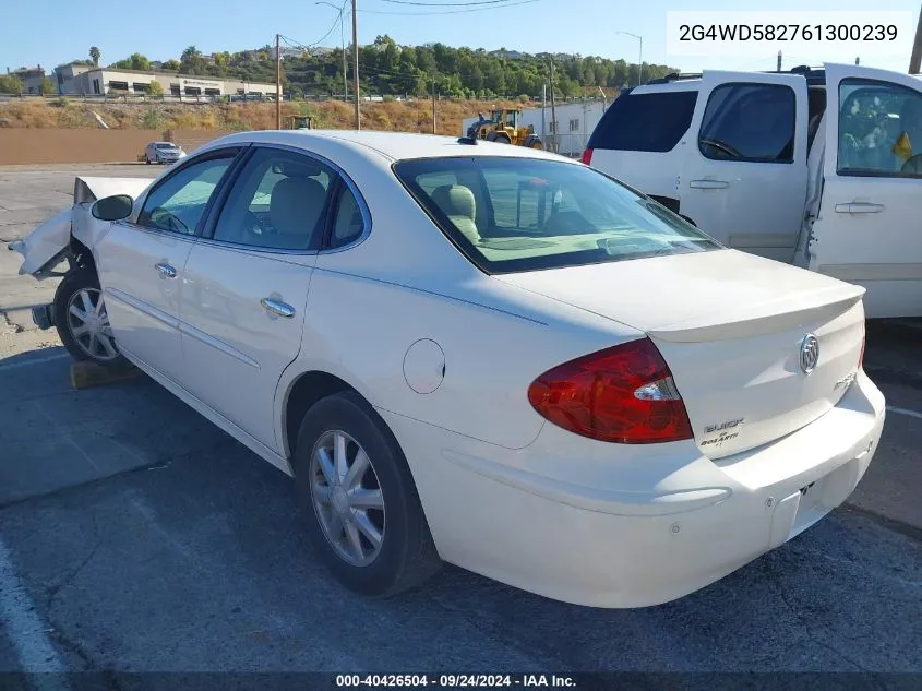 2006 Buick Lacrosse Cxl VIN: 2G4WD582761300239 Lot: 40426504