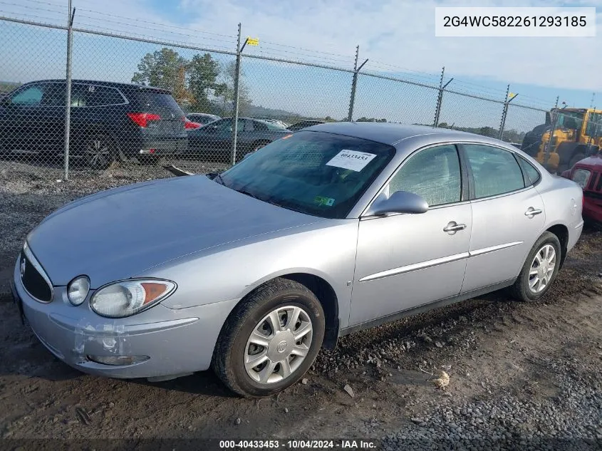 2006 Buick Lacrosse Cx VIN: 2G4WC582261293185 Lot: 40433453