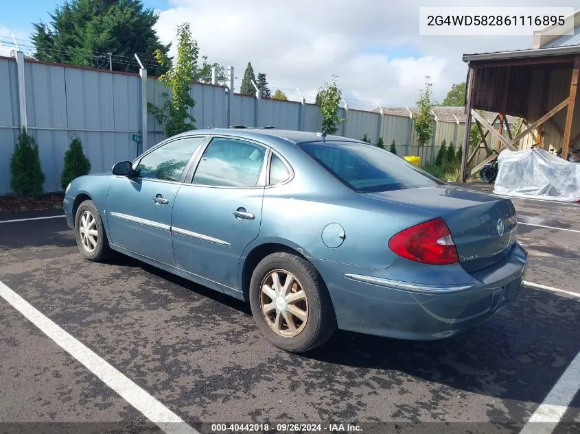 2006 Buick Lacrosse Cxl VIN: 2G4WD582861116895 Lot: 40442018