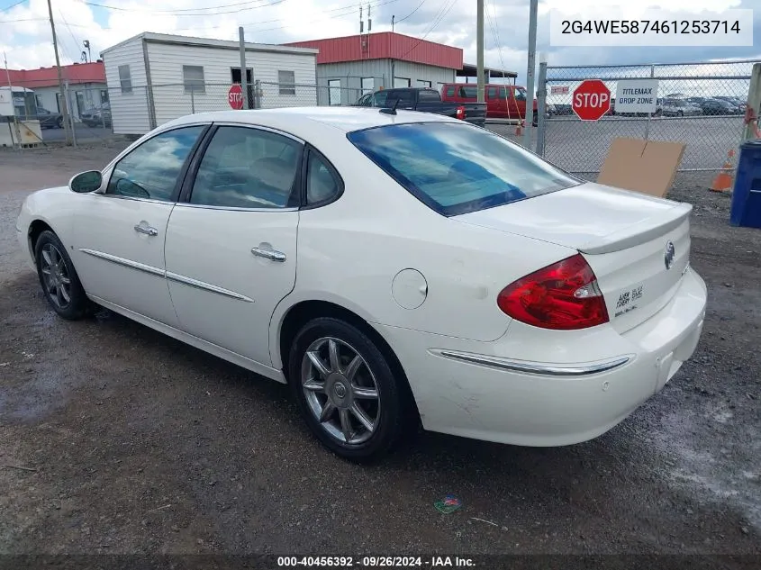 2006 Buick Lacrosse Cxs VIN: 2G4WE587461253714 Lot: 40456392