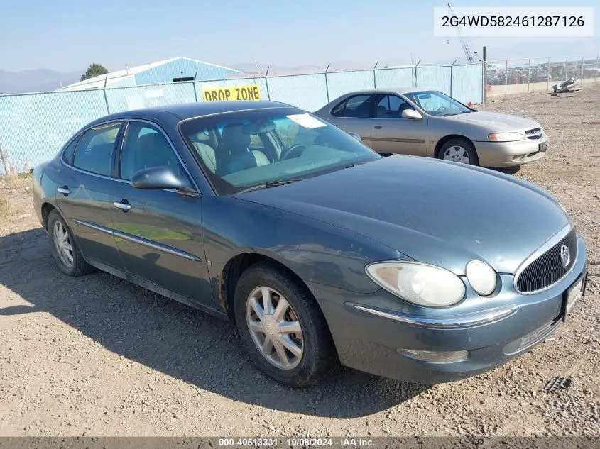 2006 Buick Lacrosse Cxl VIN: 2G4WD582461287126 Lot: 40513331