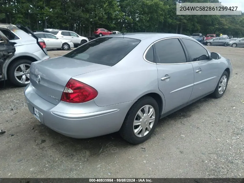 2006 Buick Lacrosse VIN: 2G4WC582861299427 Lot: 40531554