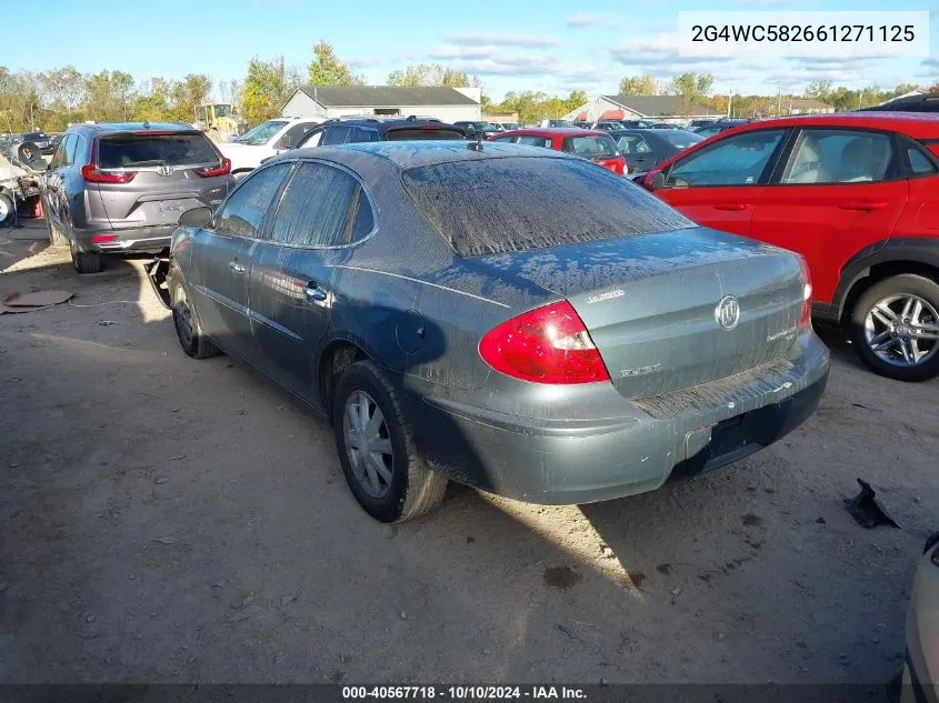 2006 Buick Lacrosse Cx VIN: 2G4WC582661271125 Lot: 40567718