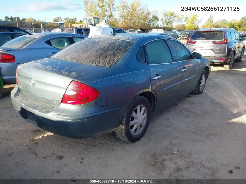 2006 Buick Lacrosse Cx VIN: 2G4WC582661271125 Lot: 40567718