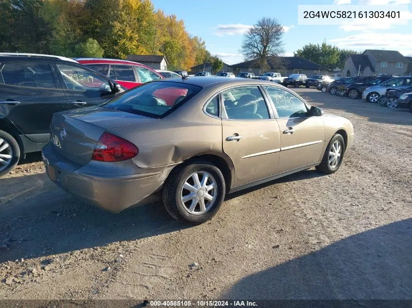 2006 Buick Lacrosse Cx VIN: 2G4WC582161303401 Lot: 40585105