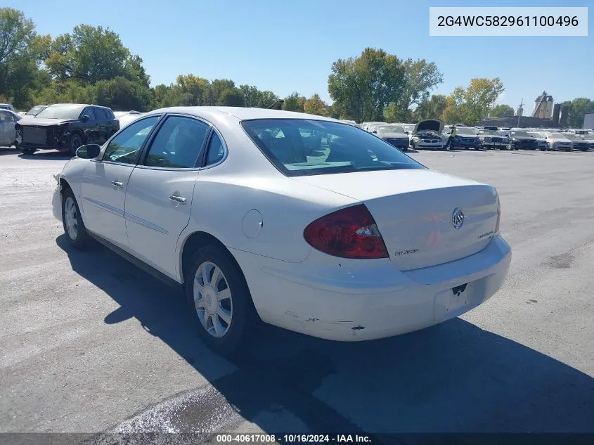 2006 Buick Lacrosse Cx VIN: 2G4WC582961100496 Lot: 40617008