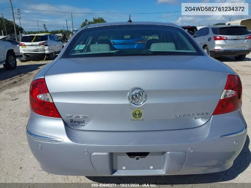 2G4WD582761234372 2006 Buick Lacrosse Cxl