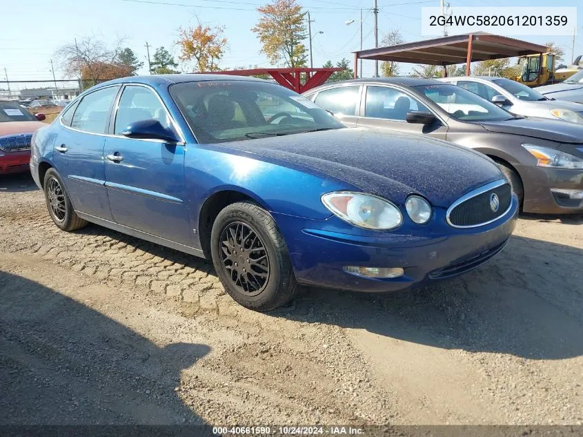 2006 Buick Lacrosse Cx VIN: 2G4WC582061201359 Lot: 40661590