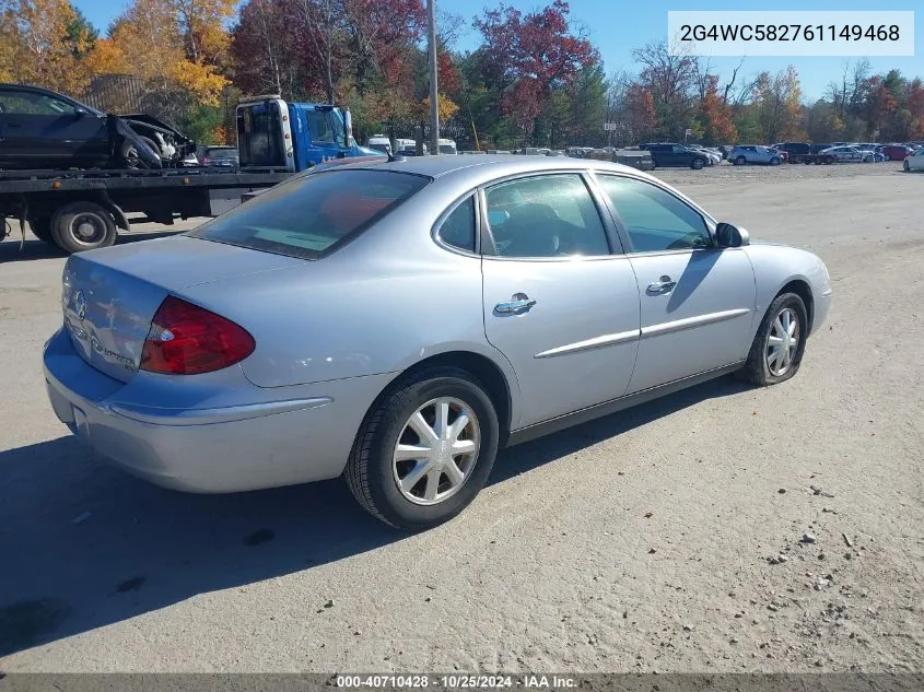 2006 Buick Lacrosse Cx VIN: 2G4WC582761149468 Lot: 40710428