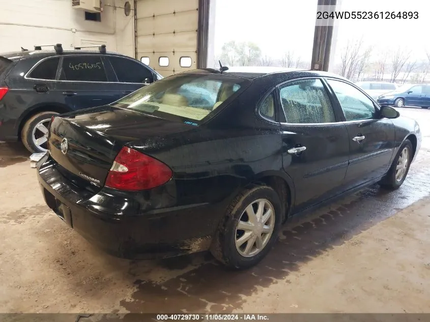 2006 Buick Lacrosse Cxl VIN: 2G4WD552361264893 Lot: 40729730