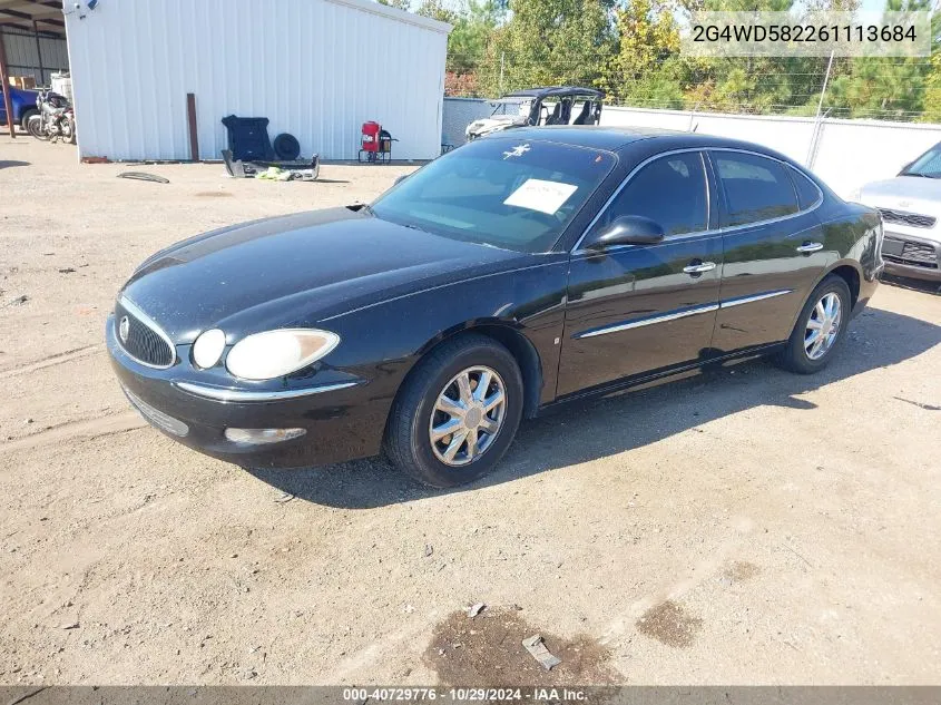 2006 Buick Lacrosse Cxl VIN: 2G4WD582261113684 Lot: 40729776