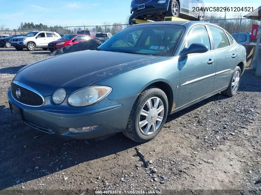 2006 Buick Lacrosse Cx VIN: 2G4WC582961204521 Lot: 40753578