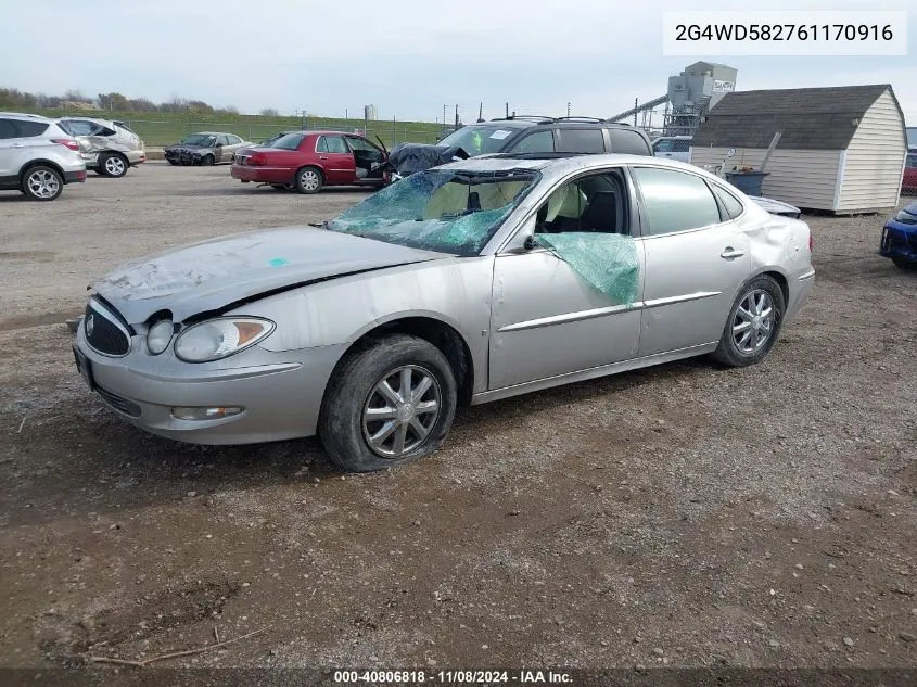 2006 Buick Lacrosse Cxl VIN: 2G4WD582761170916 Lot: 40806818