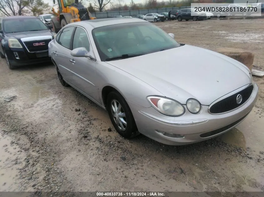 2006 Buick Lacrosse Cxl VIN: 2G4WD582861186770 Lot: 40833735