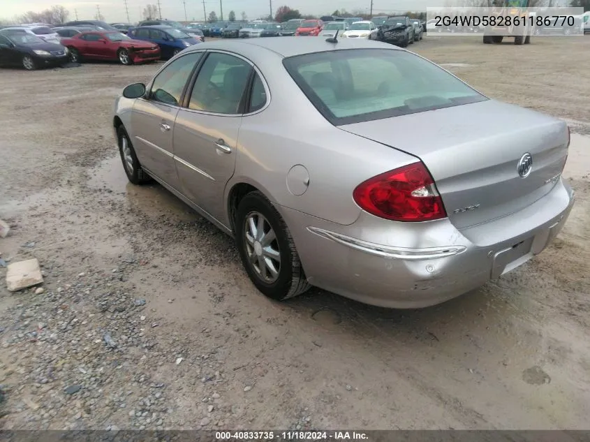 2006 Buick Lacrosse Cxl VIN: 2G4WD582861186770 Lot: 40833735