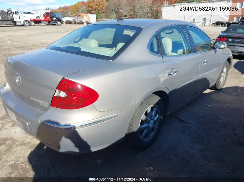 2006 Buick Lacrosse Cxl VIN: 2G4WD582X61159036 Lot: 40851112