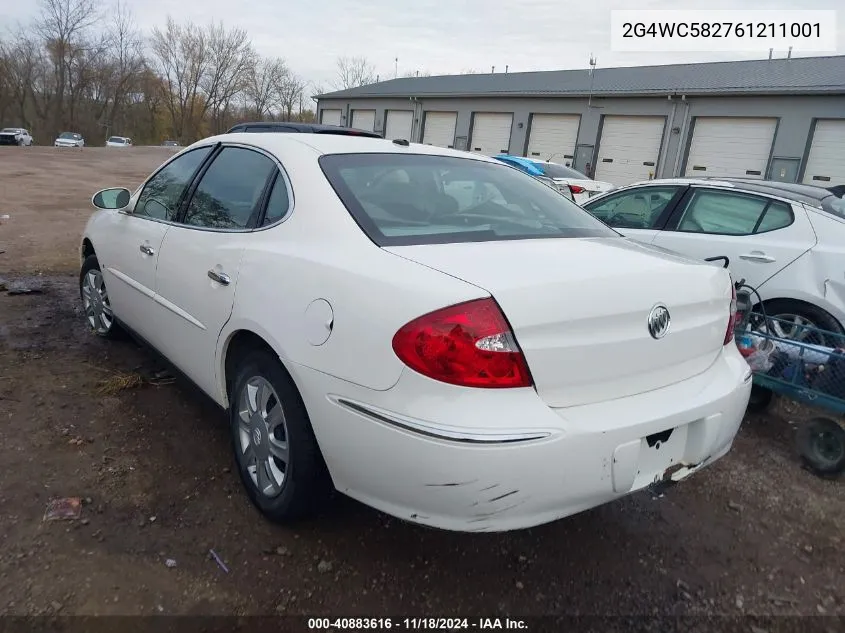 2006 Buick Lacrosse Cx VIN: 2G4WC582761211001 Lot: 40883616