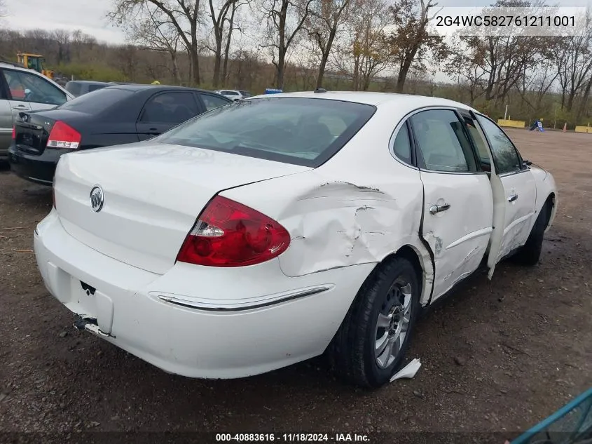 2006 Buick Lacrosse Cx VIN: 2G4WC582761211001 Lot: 40883616