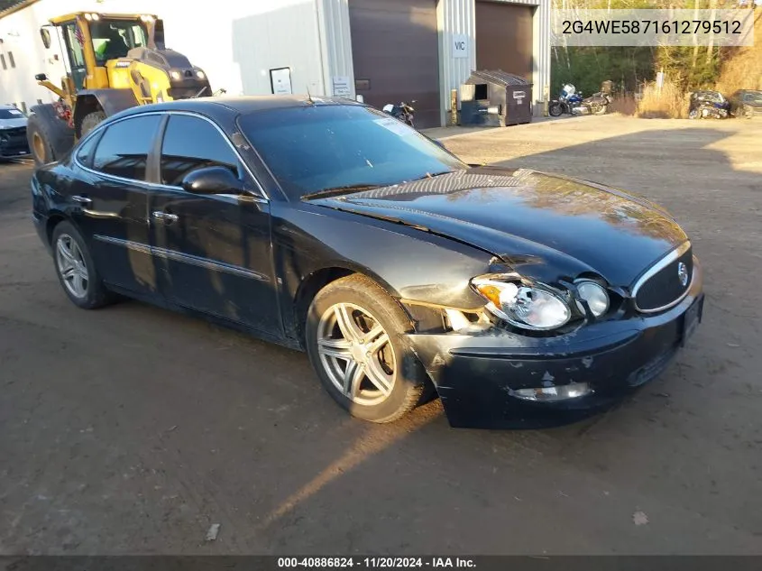 2006 Buick Lacrosse Cxs VIN: 2G4WE587161279512 Lot: 40886824