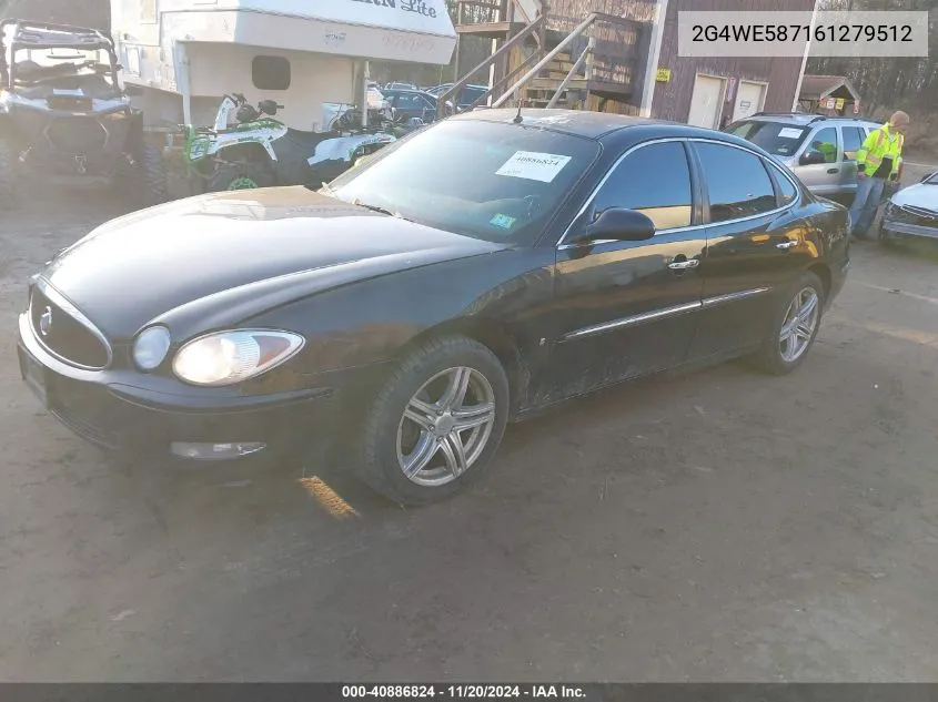 2006 Buick Lacrosse Cxs VIN: 2G4WE587161279512 Lot: 40886824