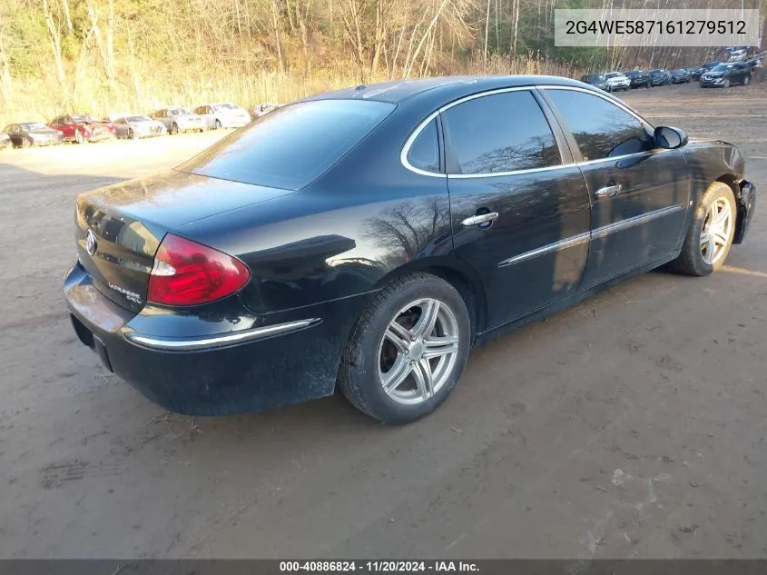 2006 Buick Lacrosse Cxs VIN: 2G4WE587161279512 Lot: 40886824