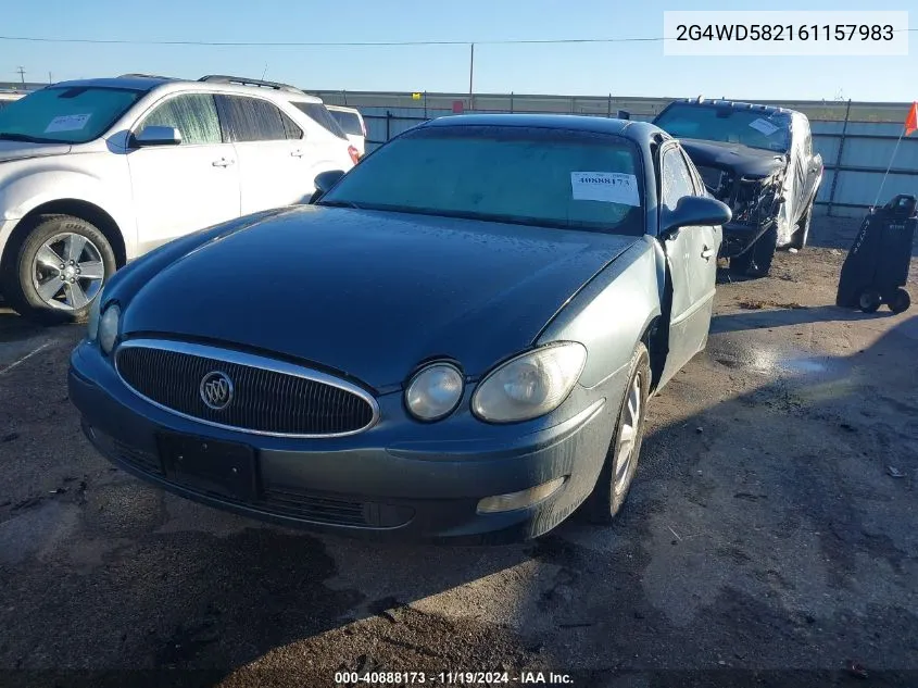 2006 Buick Lacrosse Cxl VIN: 2G4WD582161157983 Lot: 40888173