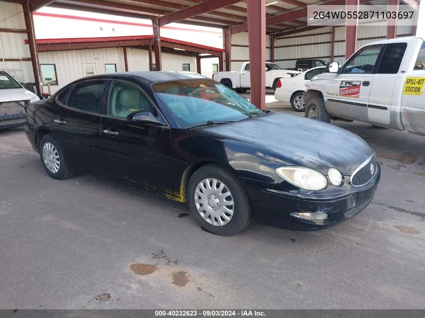 2007 Buick Lacrosse Cxl VIN: 2G4WD552871103697 Lot: 40232623