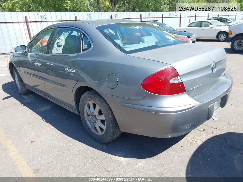 2007 Buick Lacrosse Cxl VIN: 2G4WD552871108625 Lot: 40244099