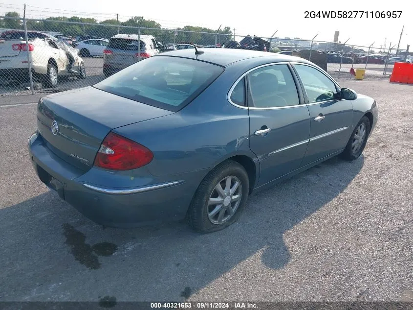 2G4WD582771106957 2007 Buick Lacrosse Cxl